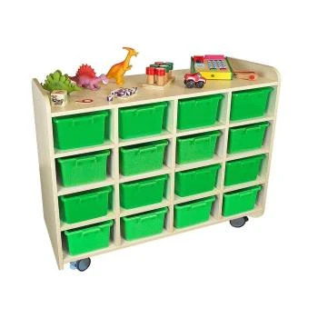 Anaokulu 16 Gözlü Portfölyö Dolabı