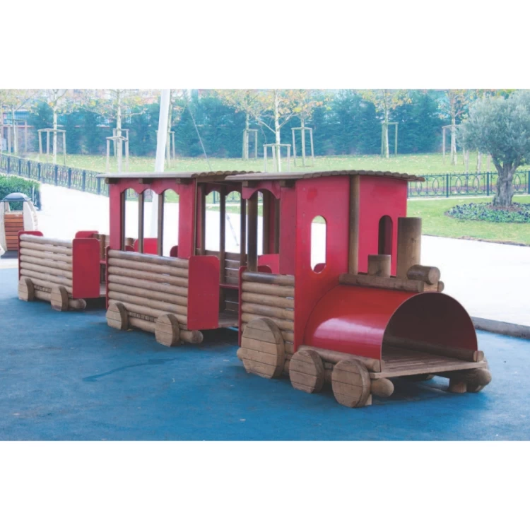Ahşap Renkli Tren Oyun Grubu
