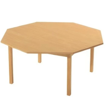 Sekizgen Ahşap Keşif Masası 120 cm