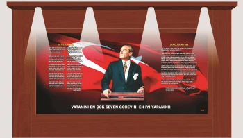 Yapışkanlı Folyo Atatürk Köşesi 150x300 cm