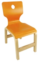 Renkli Papel Ahşap Sandalye 32 cm