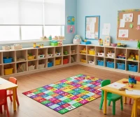 Sayılar Desenli Anaokulu Sınıf  Halısı 200*290 cm