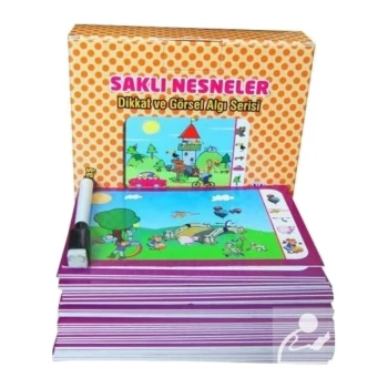 Saklı Nesneler Silinebilir Kalemli Kart Seti