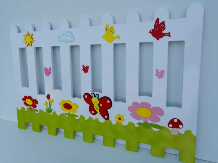 Kelebek ve Kuş Figürlü Ahşap Petek Kapama