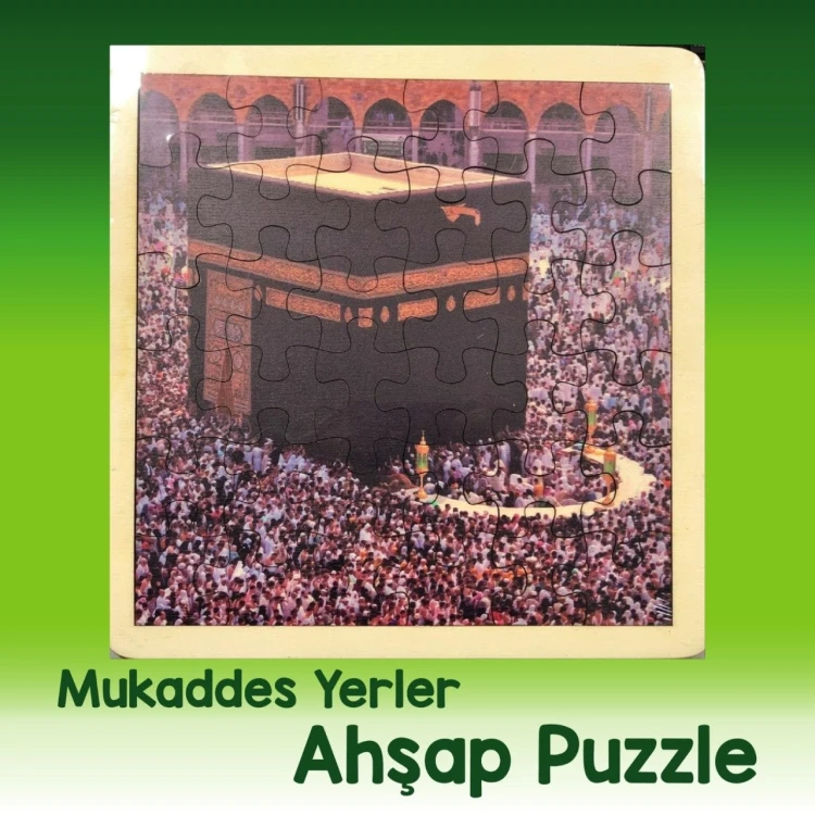 Kabe Ahşap Puzzle 36 Parça 33x33 cm