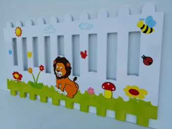 Aslan Figürlü Ahşap Petek Kapama