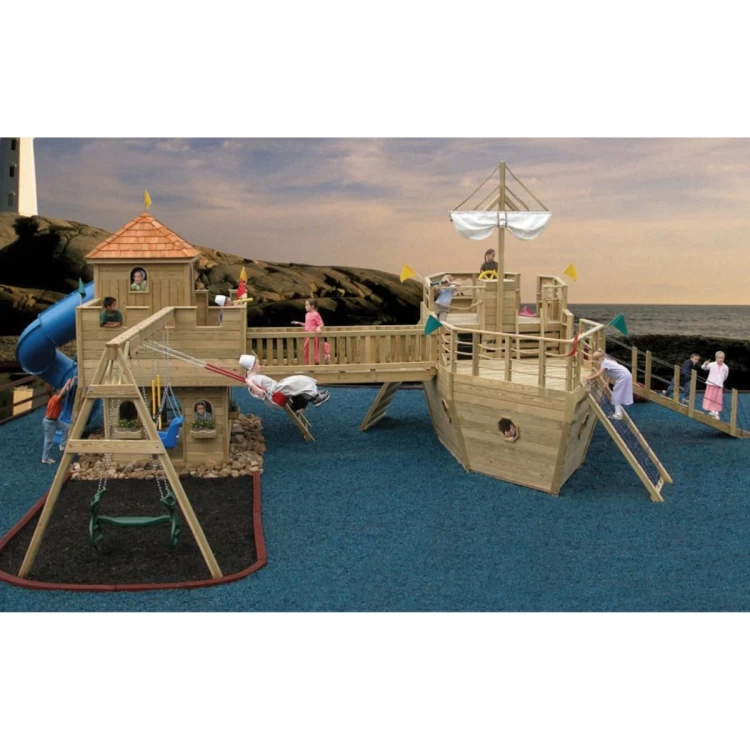 Ahşap Çocuk Oyun Parkı Gemi