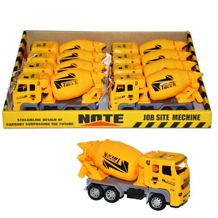 Sarı Beton Mikseri Kamyon Seti 12 Adet