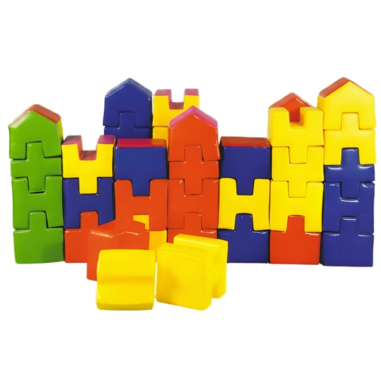 Renkli Sünger Kale Blok Oyun Seti 10 Parça