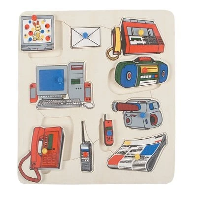 Haberleşme Araçları Ahşap Puzzle 11 Parça