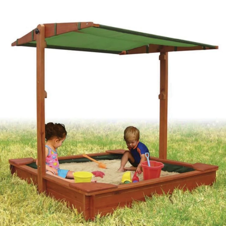 Ahşap Kum Havuzu Çatılı