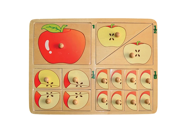 Tam Yarım Çeyrek Elma Puzzle