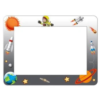 Anaokulu Uzay Desenli Yazı Tahtası