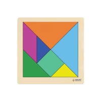 30X30 Ahşap Tangram Puzzle