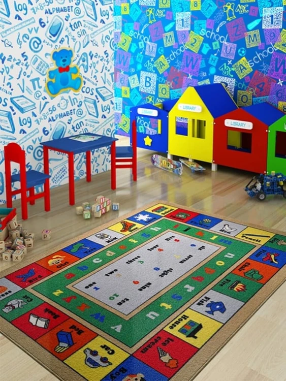 İngilizce Alfabe Sınıf Halısı 200x290 cm