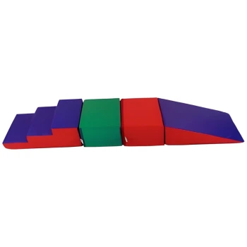 Basamaklı Rampa Küp Sünger Oyun Parkuru Seti 180X60XH30