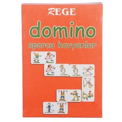 Sporcu Hayvanlar Domino Oyunu 28 Parça