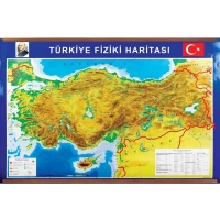 Öğrencilere Özel 70x100 cm Türkiye Fiziki Haritası