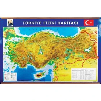 Öğrencilere Özel 70x100 cm Türkiye Fiziki Haritası