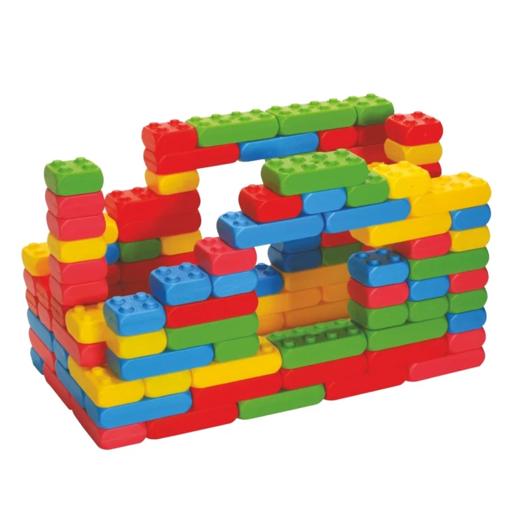 Anaokulu Plastik Mini Tuğla Blok 120 Parça (3+ Yaş)