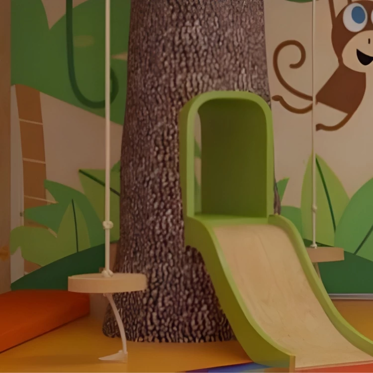 Ağaç Figürlü Kaydırak
