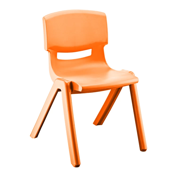Plastik Anaokulu Sandalyesi Turuncu (4-6 Yaş)