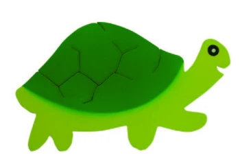 Ahşap Kaplumbağa Duvar Figürü 25 cm