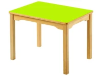 Yeşil Tablalı Küçük Ahşap Masa 70x50x54 cm