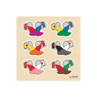 30X30 Ahşap Renklerin Oluşumu Puzzle
