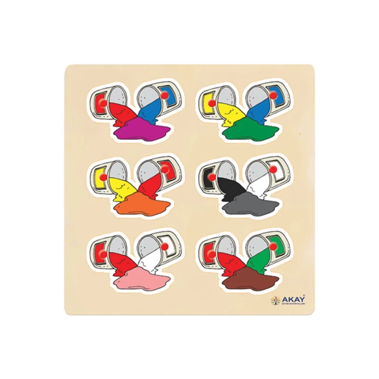 30X30 Ahşap Renklerin Oluşumu Puzzle