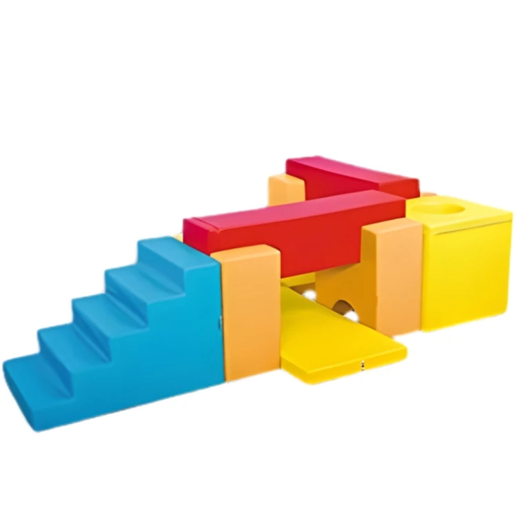 Merdivenli Köprü Rampalı Sünger Oyun Parkuru Seti 180X240XH75