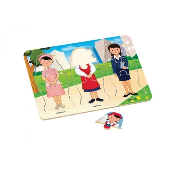 Ahşap Kadın Meslekleri Puzzle