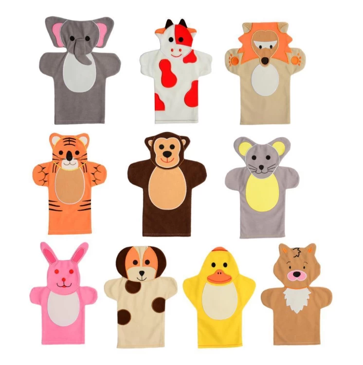 Hayvanlar El Kukla Seti 10 Figür