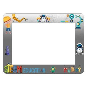 Anaokulu Robotik Desenli Yazı Tahtası