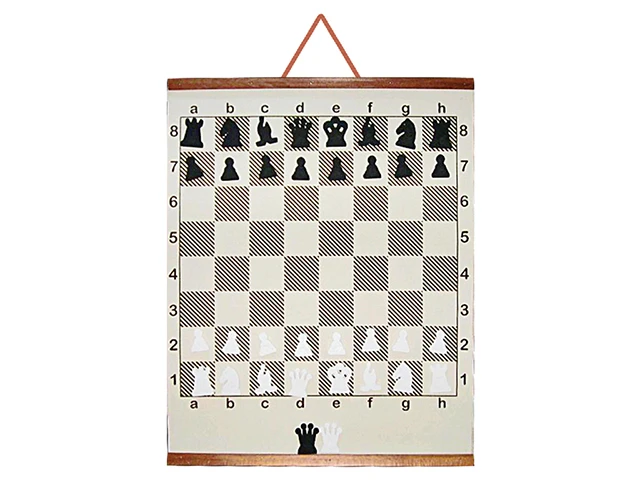 Manyetik Satranç Eğitim Panosu Rulo 65x85 cm