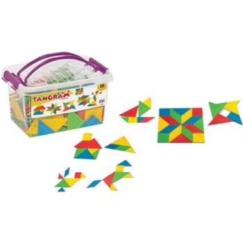 Tangram Geçmeli Yapı Seti 56 Parça