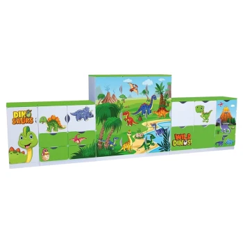 Dinozor Temalı Anaokulu Dolap Seti