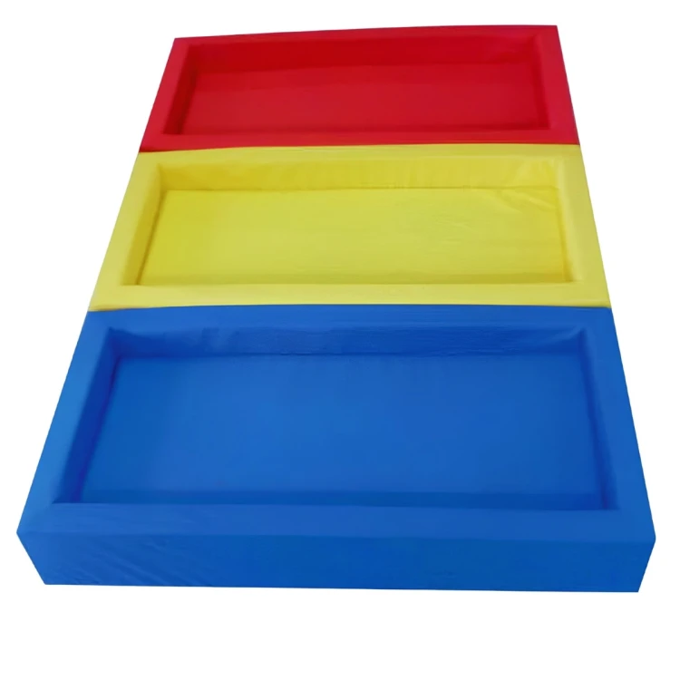 Renkli Üç Parça Anaokulu Sünger Yatak 70X134