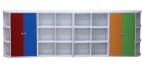 Neşeli Düzen Raflı Kapaklı Dolap Seti 330x35x85 cm