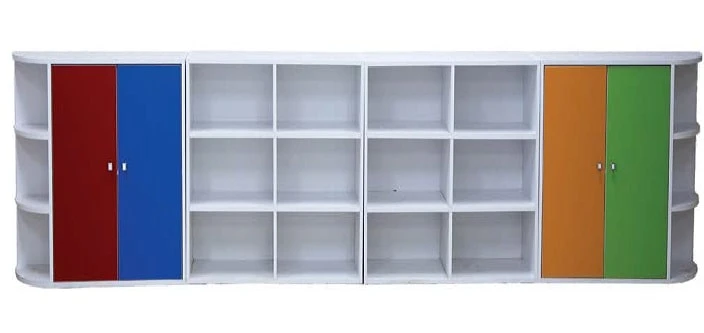 Neşeli Düzen Raflı Kapaklı Dolap Seti 330x35x85 cm
