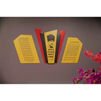 Sarı Kırmızı Atatürk Köşesi Pano