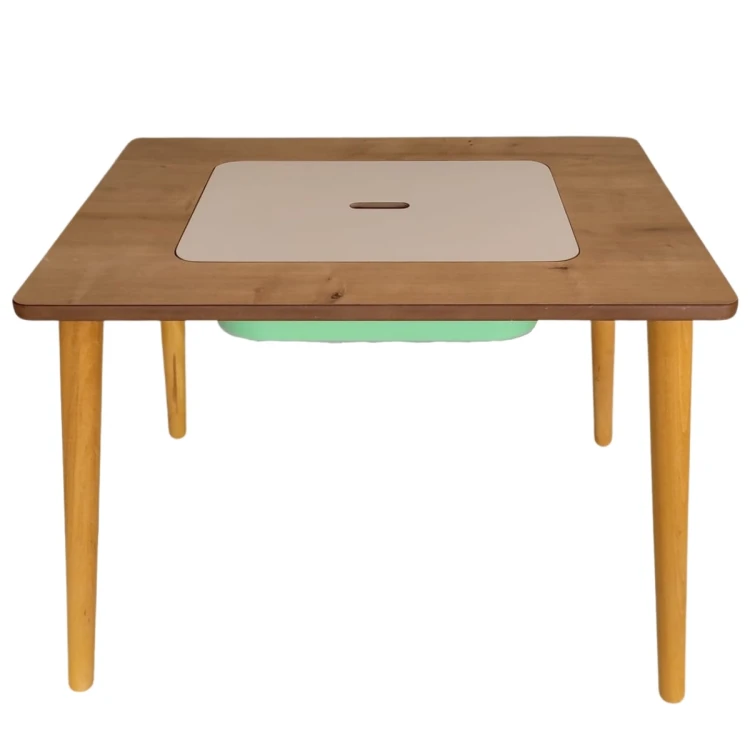 50x70 Anaokulu Tek Gözlü Aktivite Masası