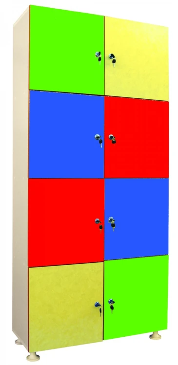 Kilitli 8 Kapaklı Dolap 80x40x160 cm