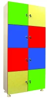 Kilitli 8 Kapaklı Dolap 80x40x160 cm