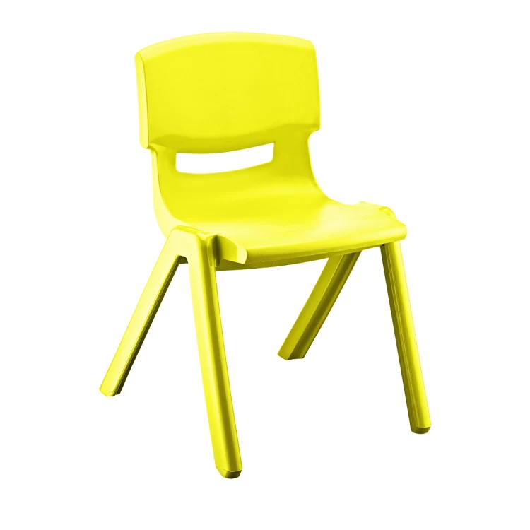 Plastik Anaokulu Sandalyesi Sarı (4-6 Yaş)