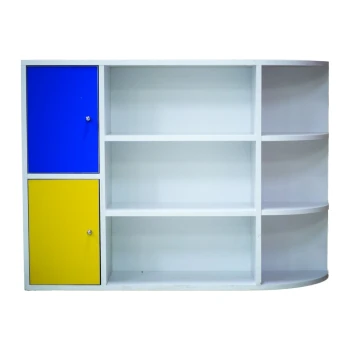 Çift Yönlü 4 Kapaklı Raflı Dolap 110x60x95 cm