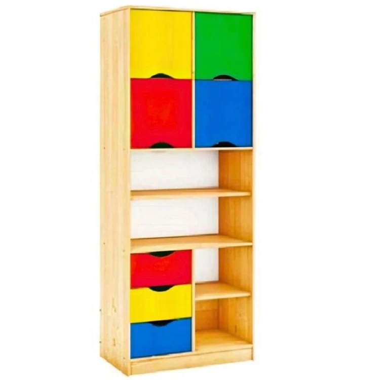 Çekmeceli Kapaklı Raflı Uzun Dolap 80x45x158 cm