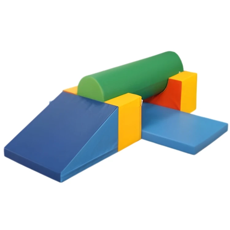 Rampa Geçişli Silindirli Sünger Oyun Parkuru Seti 120X180XH45