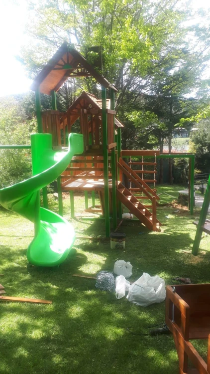 Yeşil Kaydıraklı Oyun Parkı 8x5 m - görsel 6