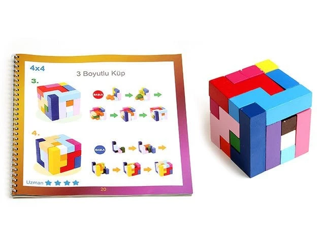 Beyin Fırtınası 3D Ahşap Blok Bulmaca - görsel 4